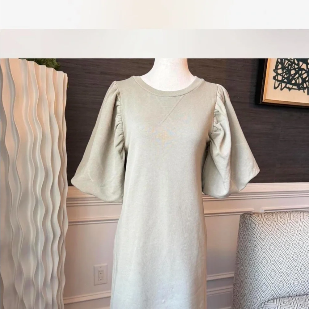 Rebecca Minkoff Tan Puff Sleeve Sheath Dress - Picture 2 of 7